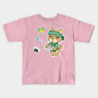 Shiba's Laundry Time! Kids T-Shirt